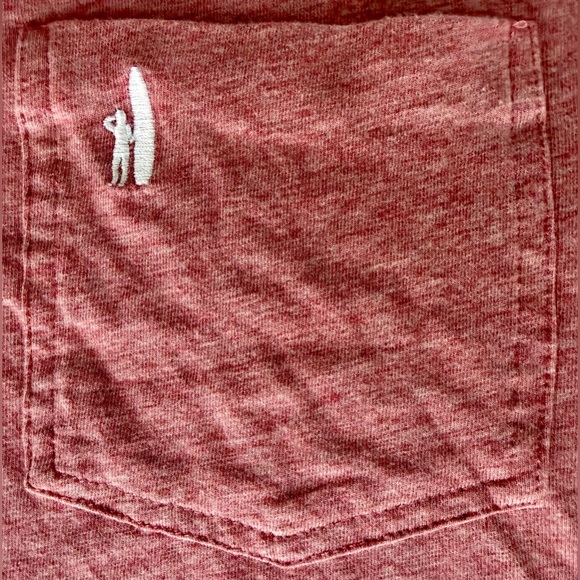 EUC⚡️Johnnie-O Hangin’ Out Polo Shirt XL | Heathered Red Samba Pocket Polo ⛳️ - Picture 7 of 13